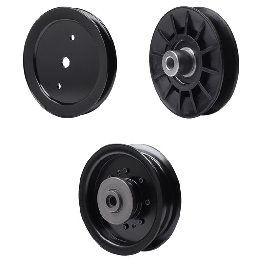 test -  UDC Parts Mower Kit / Pulley 195945 + Pulley 532194326 + Pulley 532196104 / Fits Husqvarna TS242TXD TS343 YTH23V42