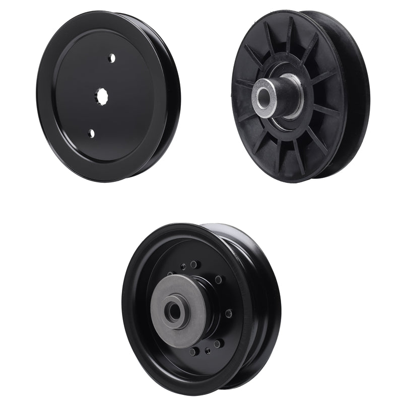 test -  UDC Parts Mower Kit / Pulley 195945 + Pulley 532194326 + Pulley 532196104 / Fits Husqvarna TS242TXD TS343 YTH23V42