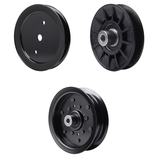 test -  UDC Parts Mower Kit / Pulley 195945 + Pulley 532194326 + Pulley 532196106 / Fits Jonsered LT2216 LT2216A2 LT2217A LT2223A2 LT2317A LT2317A2 LT2320A2 YT42 YT46
