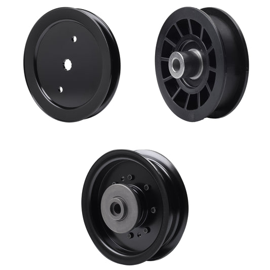 test -  UDC Parts Mower Kit / Pulley 195945 + Pulley 532194327 + Pulley 532196104 / Fits Husqvarna TS242TXD TS343
