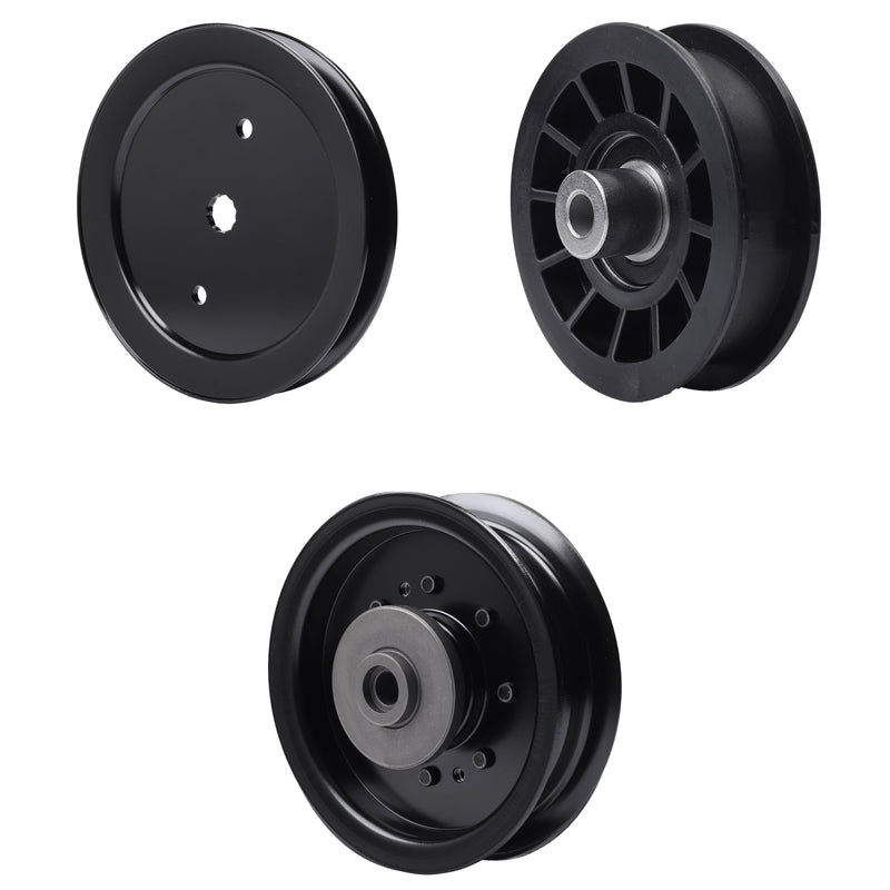 test -  UDC Parts Mower Kit / Pulley 195945 + Pulley 532194327 + Pulley 532196104 / Fits Husqvarna TS242TXD TS343