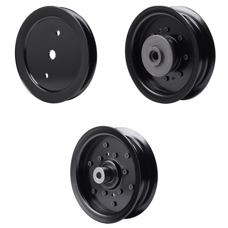 test -  UDC Parts Mower Kit / Pulley 195945 + Pulley 532196104 + Pulley 532196106 / Fits Husqvarna Royal 49 YTH23V42