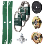 Bulk Lawn Mower Pulleys -  UDC Parts Mower Kit / Belt 140294 + Belt 174883 + Belt 539109243 + Pulley 127783 + Pulley 129861 + Pulley 173437 + Spindle 532174356 + 2 Pack Blades 134149 / Fits Husqvarna LTH1542