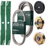 Products -  UDC Parts Mower Kit / Belt 140294 + Belt 539109243 + Pulley 127783 + Pulley 129861 + Pulley 173437 + 2 Pack Blades 134149 / Fits Husqvarna LTH1542