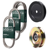 Products -  UDC Parts Mower Kit / Belt 140294 + Belt 174368 + Belt 197242 + Pulley 127783 + Pulley 129861 / Fits Husqvarna YTH1848 XP
