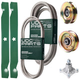 Products -  UDC Parts Mower Kit / Belt 140294 + Belt 539109243 + Pulley 127783 + Pulley 173437 + Spindle 532174356 + 2 Pack Blades 138971 / Fits Husqvarna LTH1542