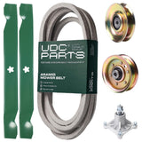 Products -  UDC Parts Mower Kit / Belt 539109243 + Pulley 127783 + Pulley 173437 + Spindle 532174356 + 2 Pack Blades 138971 / Fits Husqvarna LTH1542