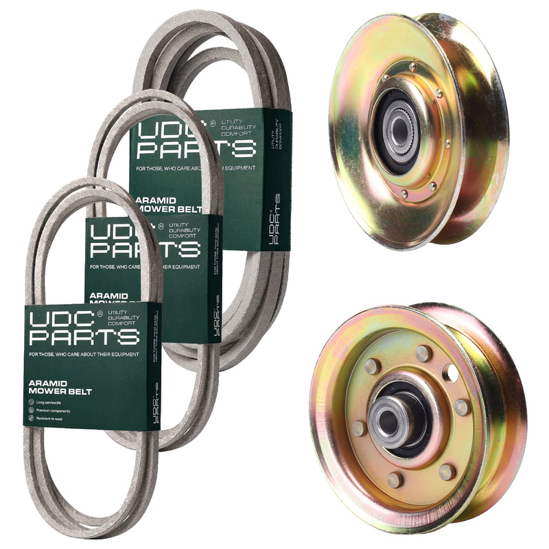 Products -  UDC Parts Mower Kit / Belt 140294 + Belt 174883 + Belt 539109243 + Pulley 127783 + Pulley 173437 / Fits Husqvarna LTH1542
