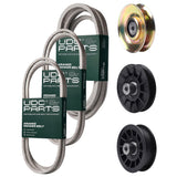 Wholesale Lawn Mower Parts -  UDC Parts Mower Kit / Belt 138255 + Belt 194346 + Belt 539117245 + Pulley 127783 + Pulley 532194326 + Pulley 532194327 / Fits Husqvarna LT1597