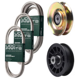 Products -  UDC Parts Mower Kit / Belt 138255 + Belt 194346 + Belt 539117245 + Pulley 127783 + Pulley 532194327 / Fits Husqvarna LT1597