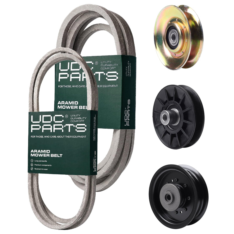 Products -  UDC Parts Mower Kit / Belt 138255 + Belt 539117245 + Pulley 127783 + Pulley 532194326 + Pulley 532196104 / Fits Husqvarna LT1597