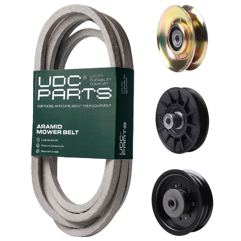 Products -  UDC Parts Mower Kit / Belt 539117245 + Pulley 127783 + Pulley 532194326 + Pulley 532196104 / Fits Husqvarna LT1597
