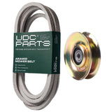  UDC Parts Mower Kit / Belt 539109243 + Pulley 127783 / Fits Husqvarna LTH1542