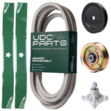 Products -  UDC Parts Mower Kit / Belt 539109243 + Pulley 129861 + Pulley 173437 + Spindle 532174356 + 2 Pack Blades 134149 / Fits Husqvarna LTH1542