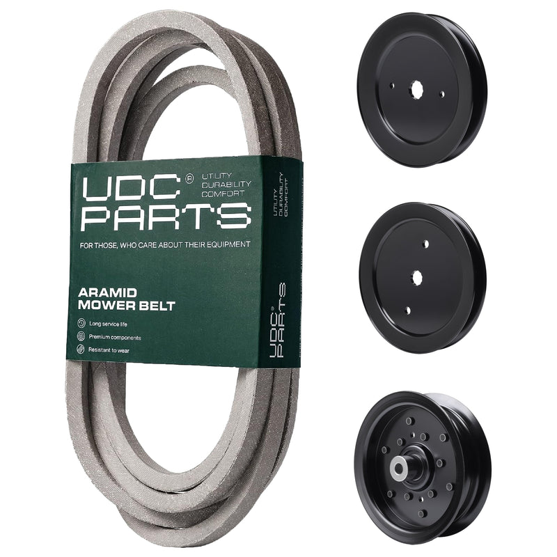Products -  UDC Parts Mower Kit / Belt 539114557 + Pulley 129861 + Pulley 195945 + Pulley 532196106 / Fits Husqvarna RZ4219