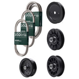 Wholesale Lawn Mower Parts -  UDC Parts Mower Kit / Belt 130969 + Belt 140218 + Belt 196103 + Pulley 129861 + Pulley 532194326 + Pulley 532196106 + Pulley 532194327 / Fits Statesman SOGT26H54