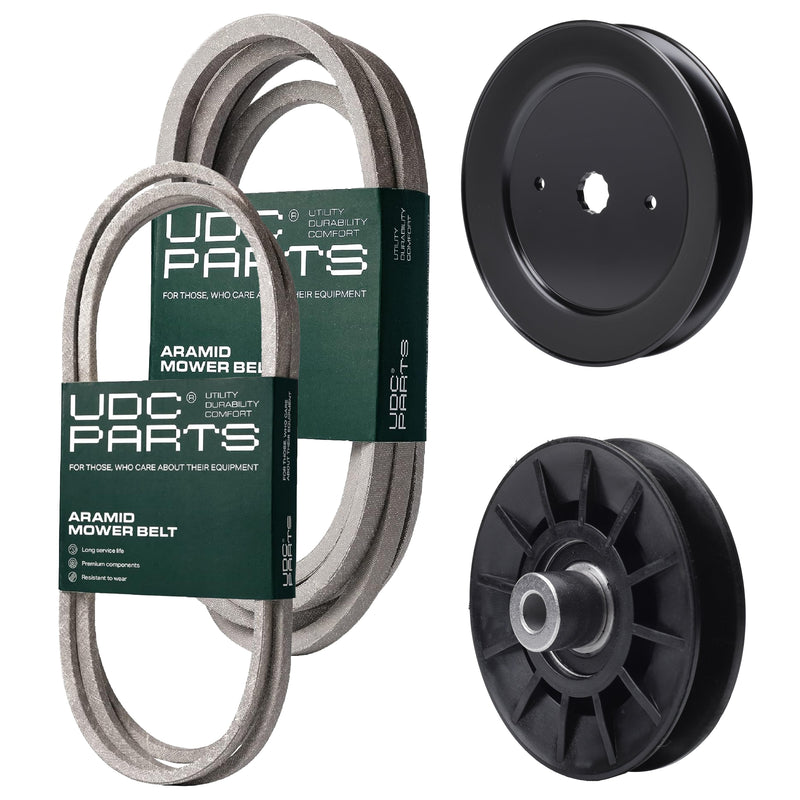 Products -  UDC Parts Mower Kit / Belt 140218 + Belt 196103 + Pulley 129861 + Pulley 532194326 / Fits Poulan Pro PB22H54YT PB24TH54YT PBGT22H54 PBGT26H54