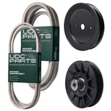 Products -  UDC Parts Mower Kit / Belt 130969 + Belt 196103 + Pulley 129861 + Pulley 532194326 / Fits Husqvarna GTH2654T GTH26K54T LGT24K54 LGT2554 LGT25K54 LGT2654 LGTH2454 LGTH24V54 LGTH26V54 Royal 53 YT54LS