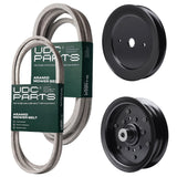 Products -  UDC Parts Mower Kit / Belt 130969 + Belt 196103 + Pulley 129861 + Pulley 532196106 / Fits Jonsered LGT54