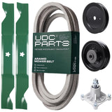 Products -  UDC Parts Mower Kit / Belt 539114557 + Pulley 129861 + Pulley 532196104 + Spindle 532174356 + 2 Pack Blades 405380 / Fits Husqvarna LSZ4622 LSZ5422 LSZ5424