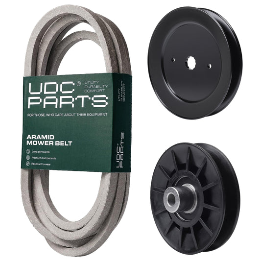 Products -  UDC Parts Mower Kit / Belt 196103 + Pulley 129861 + Pulley 532194326 / Fits Statesman SOGT26H54