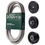 Products -  UDC Parts Mower Kit / Belt 196103 + Pulley 129861 + Pulley 532194326 + Pulley 532196106 / Fits Statesman SOGT26H54