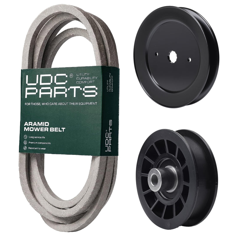 Products -  UDC Parts Mower Kit / Belt 196103 + Pulley 129861 + Pulley 532194327 / Fits Statesman SOGT26H54