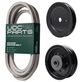  UDC Parts Mower Kit / Belt 539114557 + Pulley 129861 + Pulley 532196104 / Fits Poulan Pro 541ZX