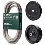  UDC Parts Mower Kit / Belt 539114557 + Pulley 129861 + Pulley 532196106 / Fits Poulan Pro 541ZX