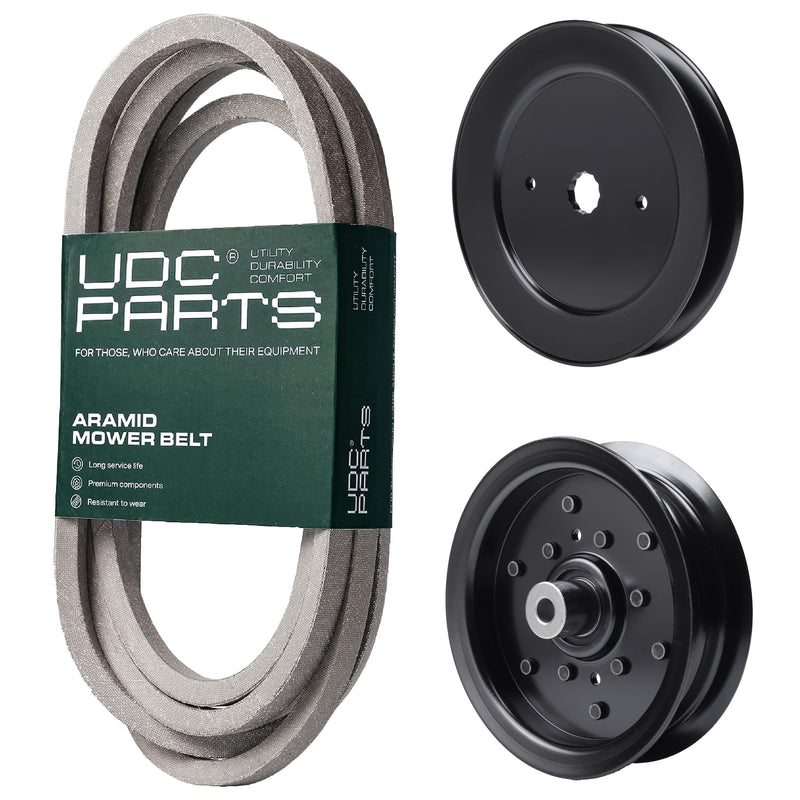  UDC Parts Mower Kit / Belt 539114557 + Pulley 129861 + Pulley 532196106 / Fits Poulan Pro 541ZX