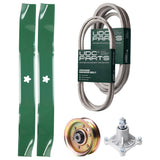 Products -  UDC Parts Mower Kit / Belt 140294 + Belt 539109243 + Pulley 173437 + Spindle 532174356 + 2 Pack Blades 134149 / Fits Husqvarna LTH1542