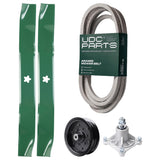 Products -  UDC Parts Mower Kit / Belt 539117245 + Pulley 532196106 + Spindle 532174356 + 2 Pack Blades 134149 / Fits Husqvarna RZ4219 RZ4619 RZ4620 RZ5422 RZ5424