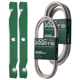Products -  UDC Parts Mower Kit / Belt 194346 + Belt 539117245 + 2 Pack Blades 138497 / Fits Husqvarna LT1597