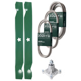 Products -  UDC Parts Mower Kit / Belt 130969 + Belt 197242 + Belt 197253 + Pulley 532194326 + 2 Pack Blades 138971 / Fits Jonsered LT2223A2