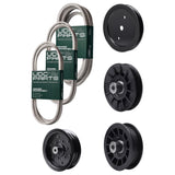 Bulk Lawn Mower Pulleys -  UDC Parts Mower Kit / Belt 130969 + Belt 197242 + Belt 405143 + Pulley 195945 + Pulley 532194326 + Pulley 532196106 + Pulley 532194327 / Fits Jonsered LT2320A2