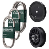 Products -  UDC Parts Mower Kit / Belt 130969 + Belt 197242 + Belt 405143 + Pulley 195945 + Pulley 532194327 / Fits Jonsered LT2320A2