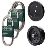 Products -  UDC Parts Mower Kit / Belt 130969 + Belt 197242 + Belt 197253 + Pulley 195945 + Pulley 532196106 / Fits Jonsered LT2223A2