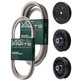 Products -  UDC Parts Mower Kit / Belt 130969 + Belt 197242 + Pulley 195945 + Pulley 532194326 + Pulley 532194327 / Fits Jonsered LT2320A2