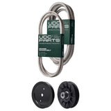 Products -  UDC Parts Mower Kit / Belt 140218 + Belt 197242 + Pulley 195945 + Pulley 532194326 / Fits Jonsered LT2223A2