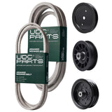 Products -  UDC Parts Mower Kit / Belt 197242 + Belt 405143 + Pulley 195945 + Pulley 532196106 + Pulley 532194327 / Fits Jonsered LT2320A2