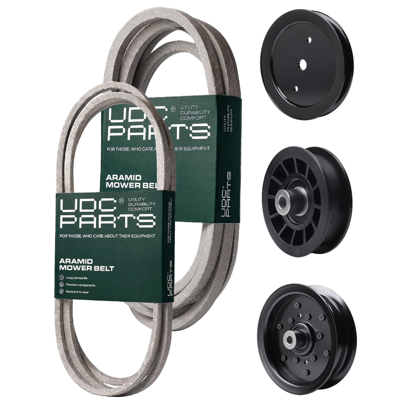 Products -  UDC Parts Mower Kit / Belt 197242 + Belt 405143 + Pulley 195945 + Pulley 532196106 + Pulley 532194327 / Fits Jonsered LT2320A2