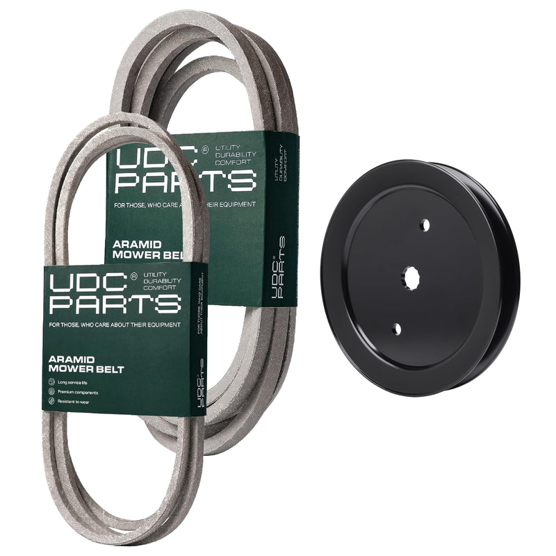 Products -  UDC Parts Mower Kit / Belt 197242 + Belt 197253 + Pulley 195945 / Fits Jonsered LT2223A2