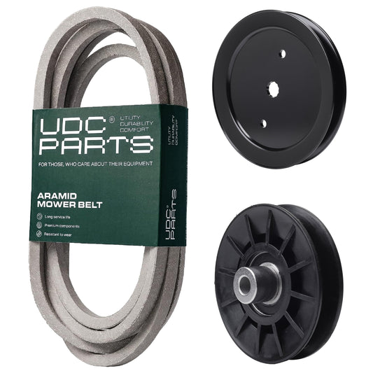 Products -  UDC Parts Mower Kit / Belt 197242 + Pulley 195945 + Pulley 532194326 / Fits Jonsered LT2223A2 LT2320A2