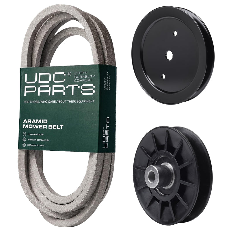 Products -  UDC Parts Mower Kit / Belt 197242 + Pulley 195945 + Pulley 532194326 / Fits Jonsered LT2223A2 LT2320A2