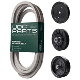  UDC Parts Mower Kit / Belt 197242 + Pulley 195945 + Pulley 532194326 + Pulley 532196106 / Fits Jonsered LT2223A2 LT2320A2