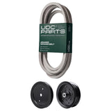  UDC Parts Mower Kit / Belt 539114557 + Pulley 195945 + Pulley 532196106 / Fits Husqvarna RZ4219