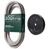  UDC Parts Mower Kit / Belt 539114557 + Pulley 195945 / Fits Husqvarna RZ4219