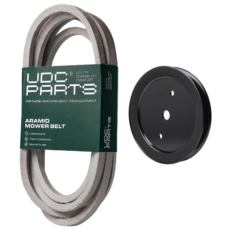  UDC Parts Mower Kit / Belt 539114557 + Pulley 195945 / Fits Husqvarna RZ4219