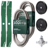 Wholesale Lawn Mower Parts -  UDC Parts Mower Kit / Belt 539114557 + Belt 539117245 + Pulley 129861 + Pulley 195945 + Spindle 532174356 + 2 Pack Blades 134149 / Fits Husqvarna RZ4219
