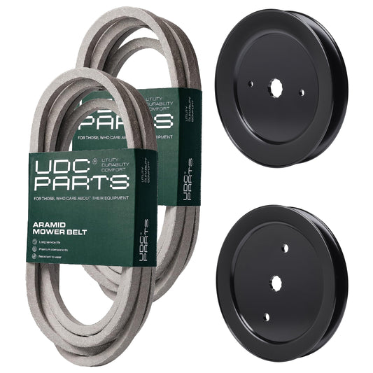 Products -  UDC Parts Mower Kit / Belt 539114557 + Belt 539117245 + Pulley 129861 + Pulley 195945 / Fits Husqvarna RZ4219